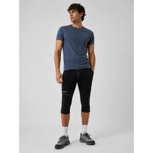 Montbell Black Crop Leggings Outdoor Hiking Running Gorpcore 16" Mens Medium
